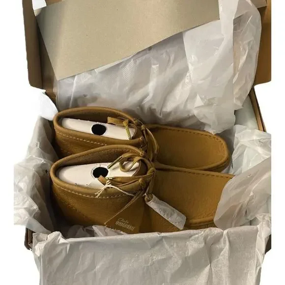 Clarks Original Free People Wallabee Women's Leather Boots Size US 10 Mid Tan - Picture 9 of 13